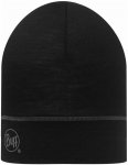 Buff Merino Wool 1 Layer Hat Solid Herren Mütze ( Schwarz one size)