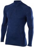 Falke Wool-Tech Zip Shirt Regular Fit M Herren ( Dunkelblau S INT,)
