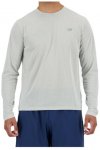 New Balance Athletics Run Long Sleeve T-Shirt Herren ( Hellgrau L INT,)