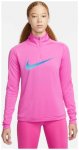 Nike W NK Dri-Fit Swoosh Hybrid Half-Zip Damen Laufshirt ( Fuchsia M INT,)