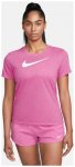 Nike W NK Dri-Fit Tee Swoosh Damen T-Shirt ( Fuchsia L INT,)