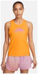 Nike W NK Dri-Fit Trail Tank Top Damen Laufshirt ( Orange L INT,)