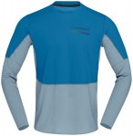 Norröna Senja Equaliser Lightweight Long Sleeve M Herren Laufshirt ( Blau L INT