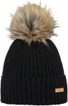 Barts - Mütze mit Bommel - Augusti Beanie Black für Damen aus Wolle - schwarz