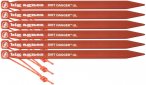 Big Agnes - Zeltheringe - Dirt Dagger UL 6” Tent Stakes: Pack Of 6  - Orange