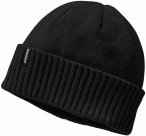 Patagonia - Mütze mit Revers - Brodeo Beanie Black für Herren aus Wolle - schw