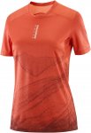 Salomon - Technisches T-Shirt ohne Nähte - S/Lab Ultra Tee Aop W Burnt Sienna/D
