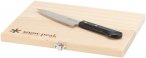 Snow Peak - Set zum Ausschneiden - Chopping Board Set Medium  aus Holz - Beige