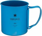 Snow Peak - Tasse aus Titan - Titanium Single Wall 450 Mug Blue  - Blau