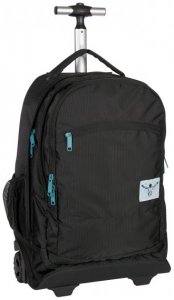 Chiemsee Urban Solid 2-Rollen Trolley Rucksack 52 cm Laptopfach black, Gr. Cabin (bis 56 cm)