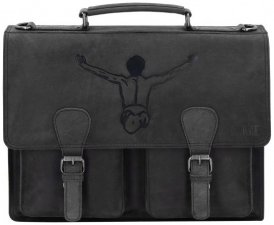 Chiemsee Valencia Aktentasche Leder 39 cm schwarz
