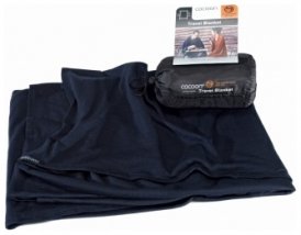 Cocoon Merino Wool/Silk Travel Blanket, graphite blue, Größe 180x140 cm