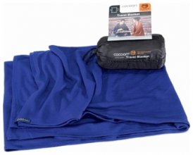 Cocoon Merino Wool/Silk Travel Blanket, sapphire, Größe 180x140 cm