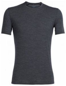 Icebreaker Anatomica SS Crewe, jet heather/black, Größe L