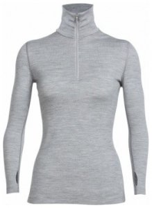 Icebreaker Tech Top LS Half Zip Women, metro heather, Größe S