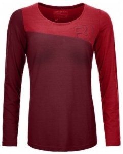 Ortovox Merino Cool Logo Long Sleeve Women, dark blood, Größe M