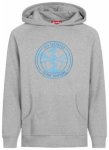 Derbe Hoody JF Zobel GOTS Men, grey melange/briliant blue, Grï¿½ï¿½e XL