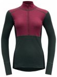 Devold Lauparen 190 Woman Zip Neck, beetroot/woods/ink, Grï¿½ï¿½e L
