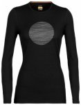 Icebreaker 200 Oasis LS Crewe Women Ski Circle, black, Grï¿½ï¿½e XS