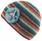 KuSan Crochet Hat with Flower, plum, Grï¿½ï¿½e One size