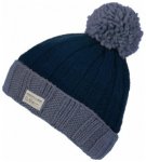 KuSan Ribbed Turn Up Bobble, grey navy, Grï¿½ï¿½e One size