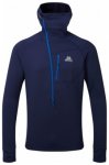 Mountain Equipment Eclipse Hooded Zip Tee, medieval blue, Grï¿½ï¿½e L
