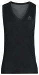 Odlo Active F-Dry Eco Bl Top V Neck Singlet Women, black, Grï¿½ï¿½e XXL