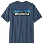 Patagonia Mens P-6 Logo Responsibili Tee, utility blue UTB, Grï¿½ï¿½e XL