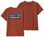 Patagonia Womens P-6 Logo Responsibili-Tee, quarz coral QZCO, Grï¿½ï¿½e S