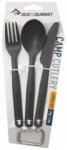 Sea to Summit Camp Cutlery Set, charcoal