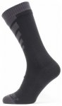 Sealskinz Waterproof Warm Weather Mid Length Sock, black/grey, Grï¿½ï¿½e S