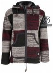 Shakaloha Patchwork Hood Men, burgundy grey green, Grï¿½ï¿½e S