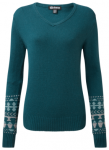 Sherpa Adventure Gear Maya V-Neck Women, verdigris, Grï¿½ï¿½e L