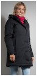 Tatonka Stir Womens Hooded Coat, dark black, Grï¿½ï¿½e 42