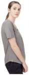 Tentree Womens Natural Dye V-Neck T-Shirt, granite grey, Grï¿½ï¿½e XS
