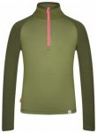 Trollkids Kids Rauland Half Zip, dusky olive/lt magenta, Grï¿½ï¿½e 104