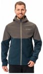 VAUDE Mens Qimsa Softshell Jacket, coconut/darksea, Grï¿½ï¿½e S