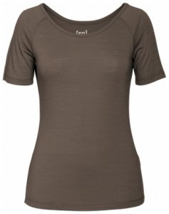 Super.Natural Womens Tempo Scoop Neck Tee, machiato, Größe L