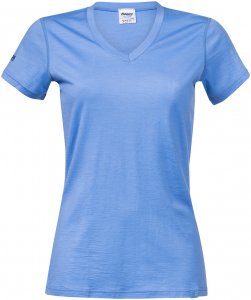 Bergans Damen Bloom Merino T-Shirt Blau XS
