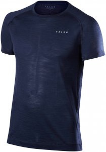 Falke Herren Silk Wool Shortsleeve Blau M