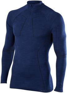Falke Herren Wool Tech Zip Shirt Blau M