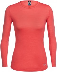 Icebreaker Damen Comet Lite Crewe Longsleeve Rot S