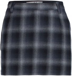 Icebreaker Damen Lodge Plaid Rock Schwarz L