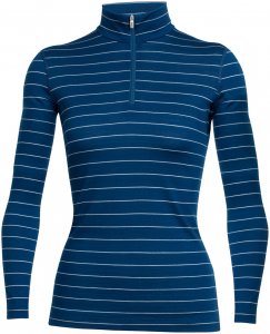 Icebreaker Damen Oasis LS Half Zip Blau XS
