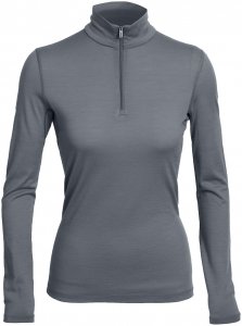 Icebreaker Damen Oasis LS Half Zip Grau M