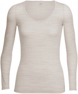 Icebreaker Damen Siren LS Sweetheart Beige L