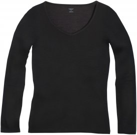 Icebreaker Damen Siren LS Sweetheart Schwarz XS