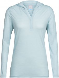 Icebreaker Damen Sphere Hood Longsleeve Blau M