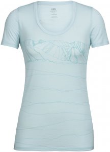 Icebreaker Damen Tech Lite Scoop Paths T-Shirt Blau L