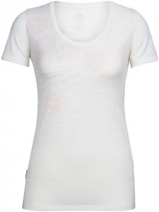 Icebreaker Damen Tech Lite Scoop Refraction T-Shirt Weiß XL